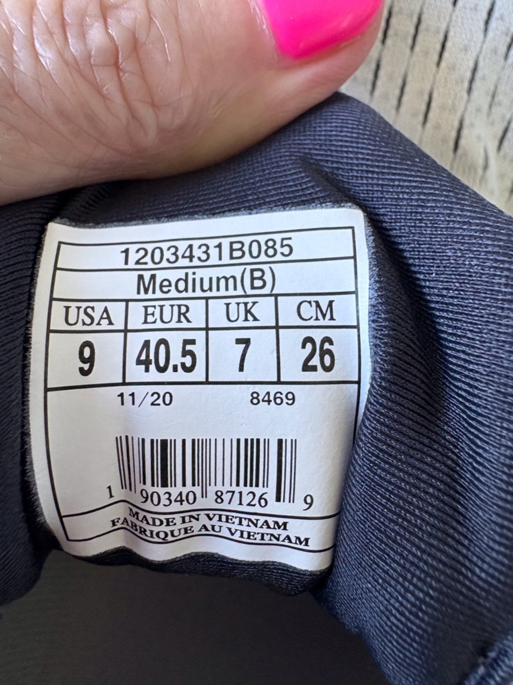 Brooks Glycerin 19 Size Women 9 Navy & Gray‎ Activewear Running Walking Comfort - Picture 2 of 13